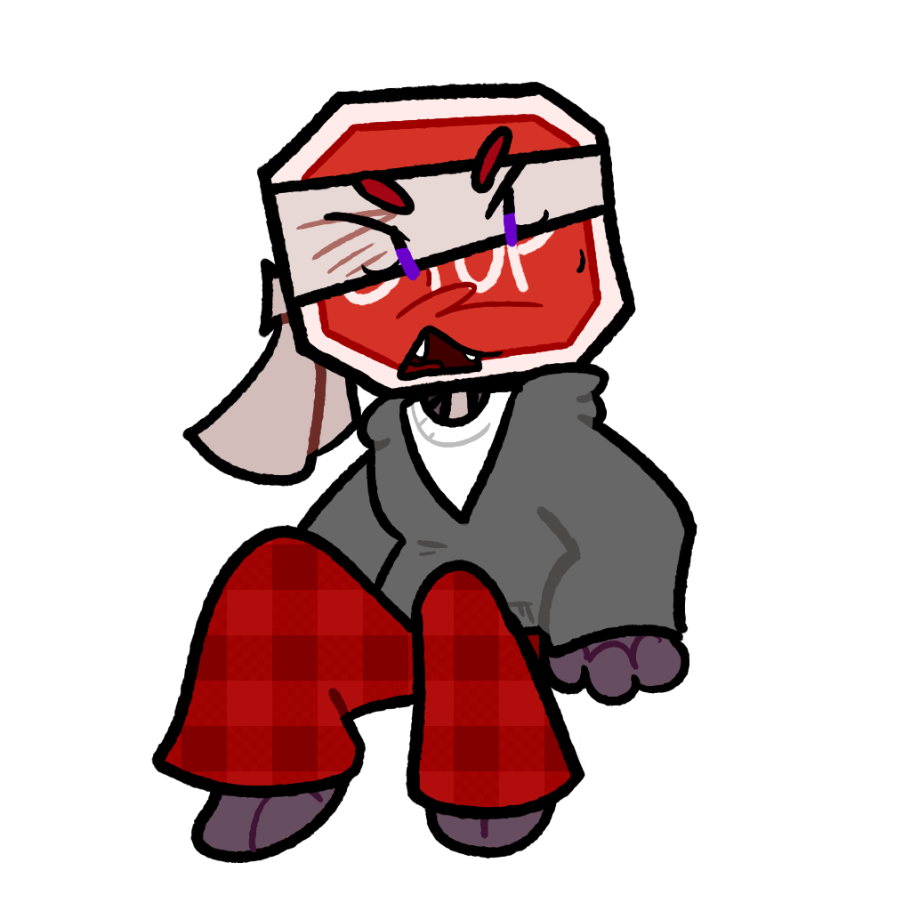 Stopsign casual outfit reference image