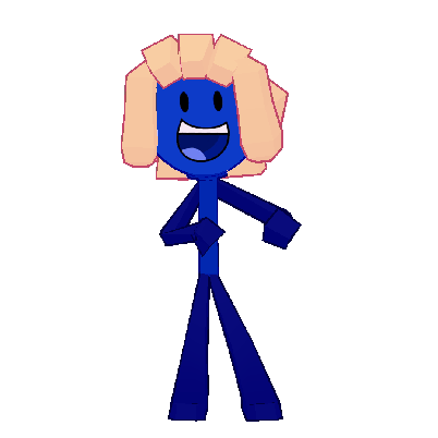 Mop does a silly dance.