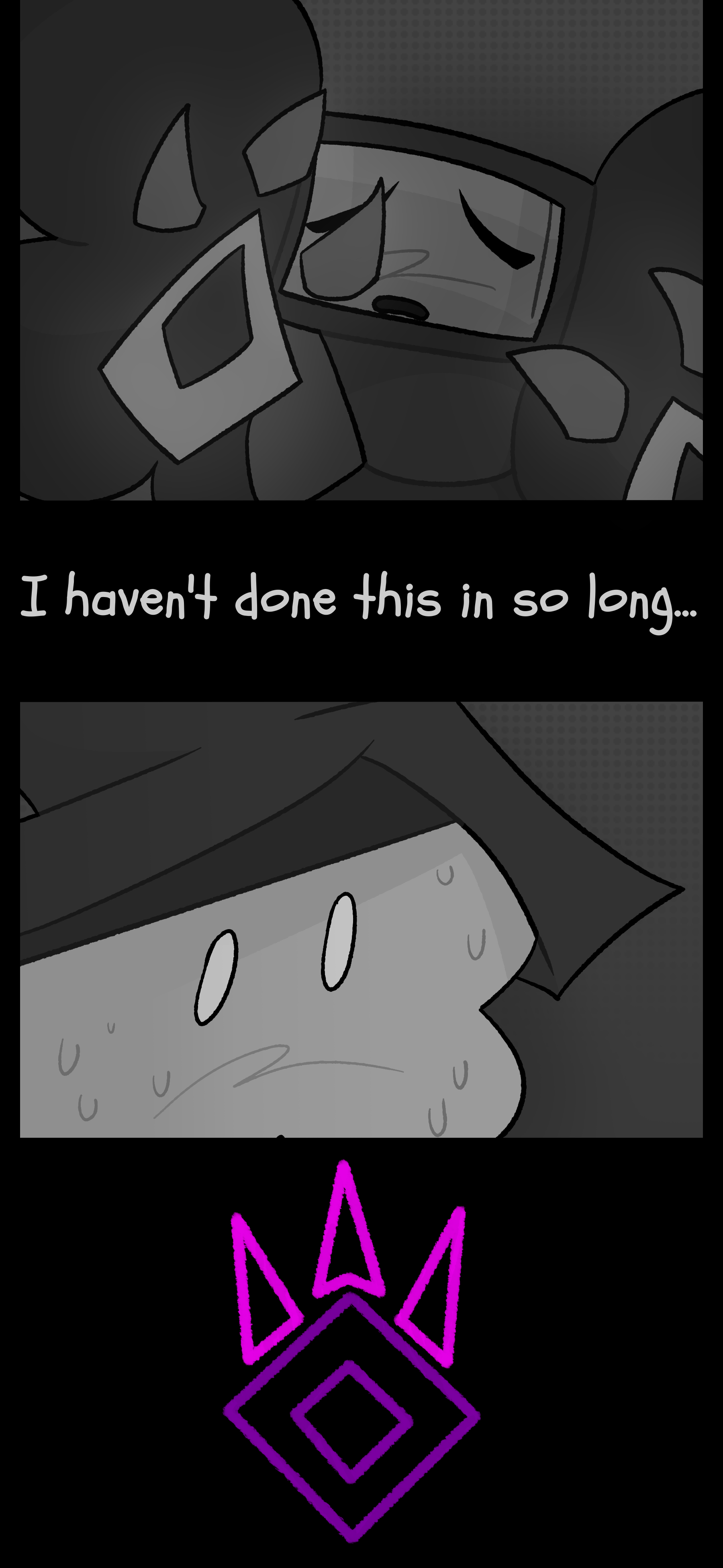 Juno puts their hands over Lydia and thinks "I haven't done this in so long." Their hand glows.