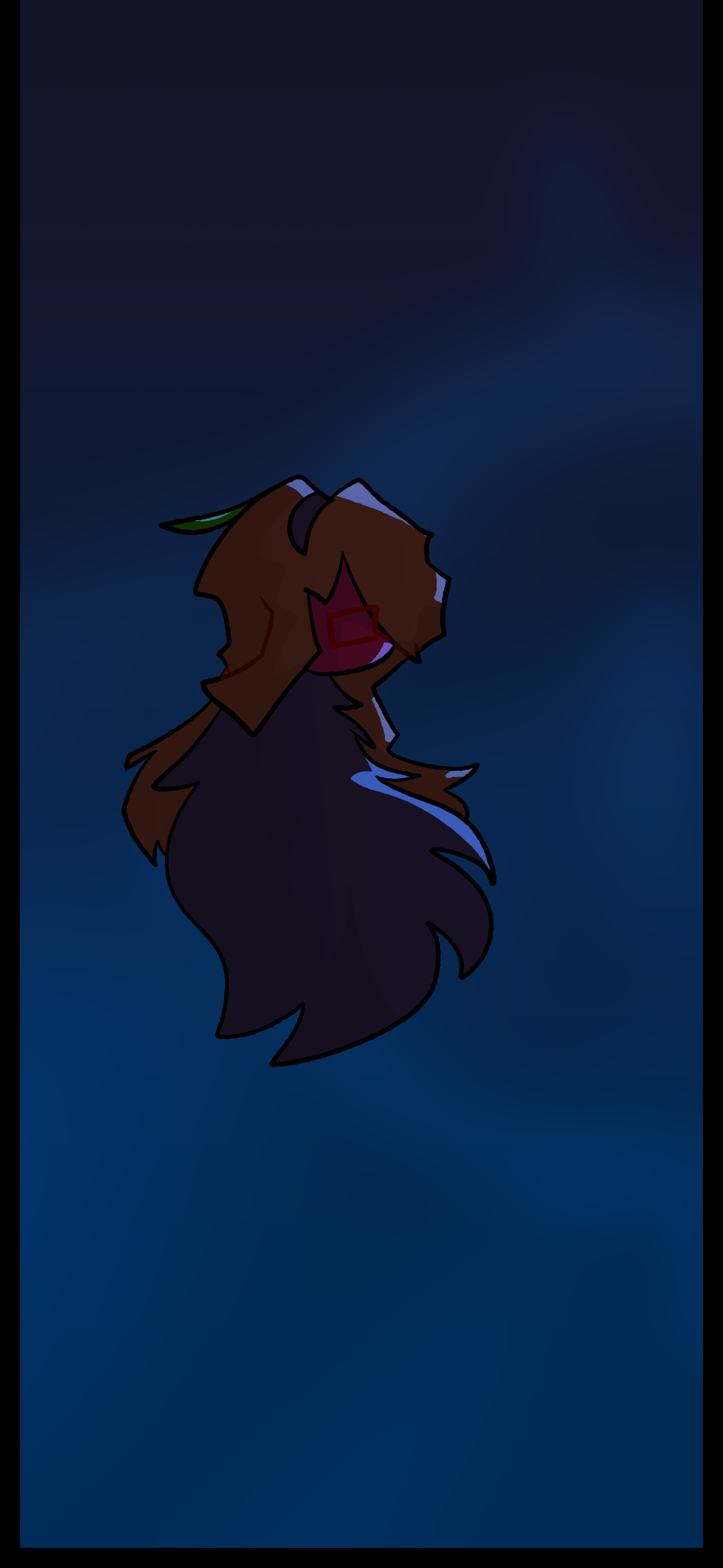 The Harbinger of Fate, a shadowy, winged figure with a singular white eye with a line through it, stares at Esme. They begin "Oh, Esme, forgive me for that deliciously wicked little phone call that proved... fatal. A tragedy, yes, but you must understand. I simply needed you out of the way for juuust a second. Now, shall we chat like civilized schemers before I go and ring up Madeline? My, my. It's been a while since I last laid eyes upon you here in the Afterlife, Esme. Don't fret, darling. Once we've finished our little tête-à-tête, I'll tuck you back into that mortal shell of yours as if nothing ever happened.