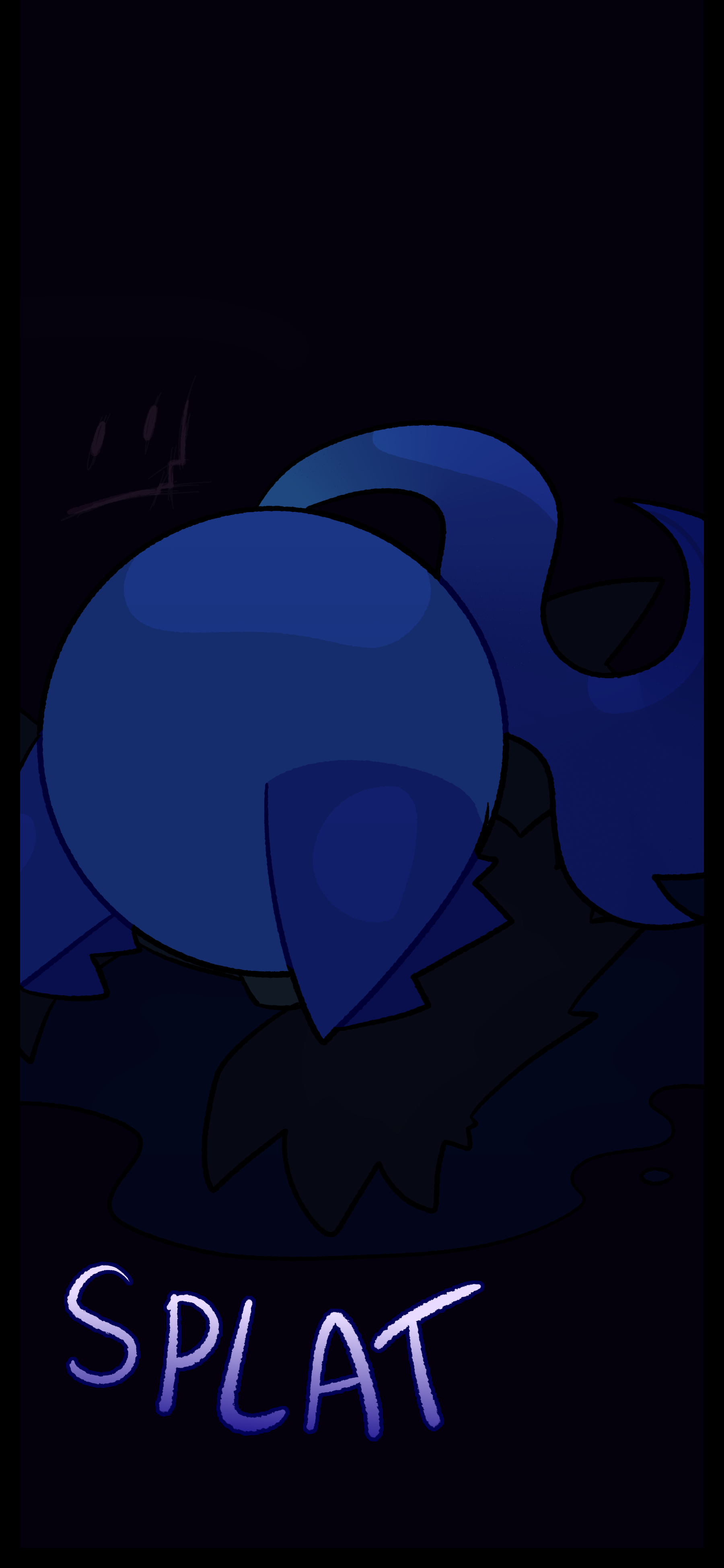 Blaire then faceplants into it.