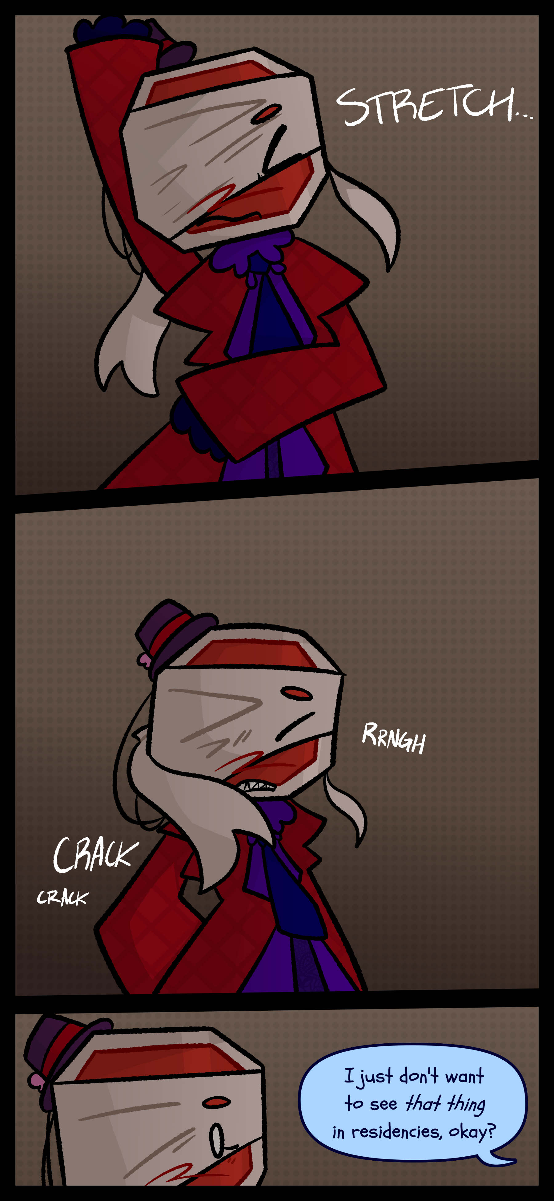 Lyra is seen stretching and cracking her back grunting as she does so. She opens her eye as she hears somebody say "I just don't want to see that thing in residencies okay?" Lyra is seen stretching and cracking her back grunting as she does so. She opens her eye as she hears somebody say "I just don't want to see that thing in residencies okay?"