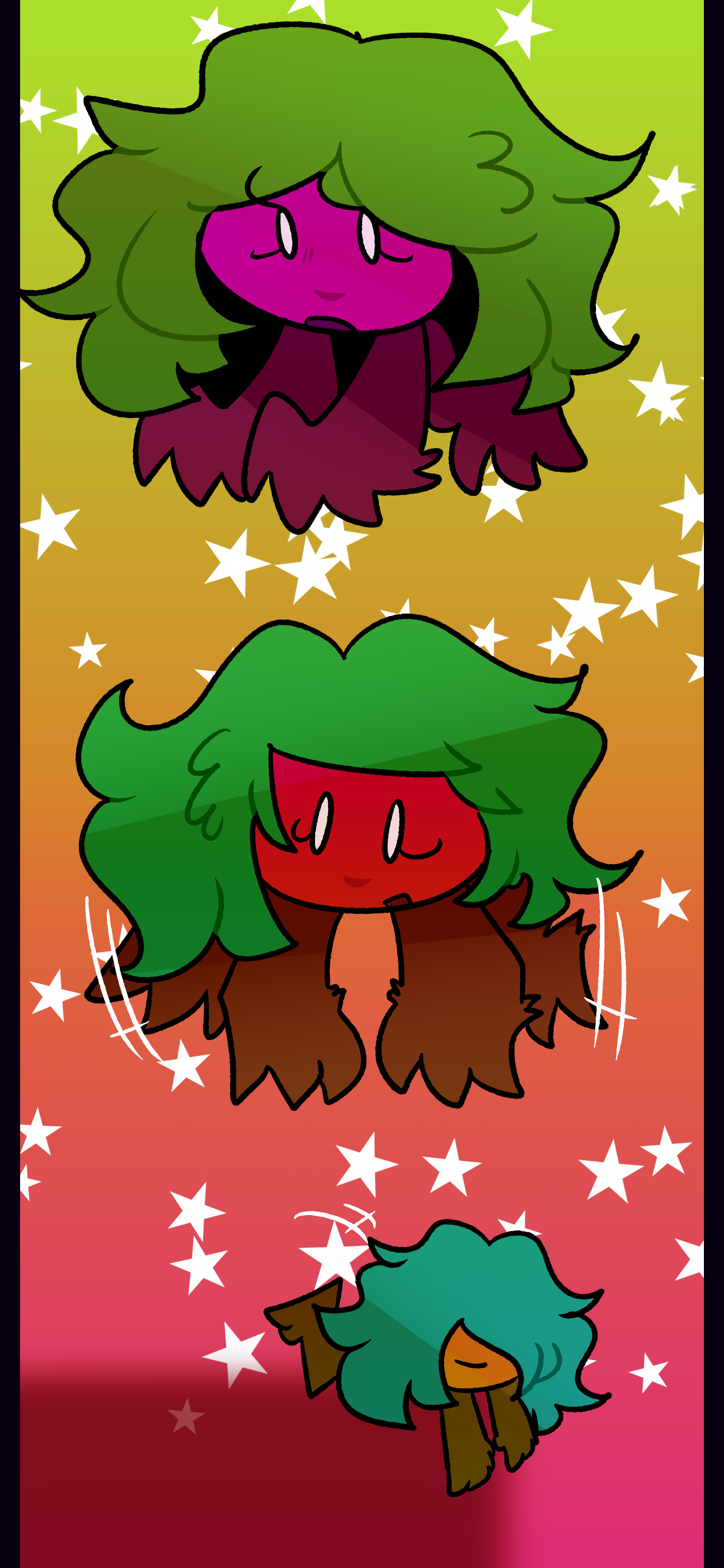 Kate looks around at all the warping colors and stars for a moment before falling down. Kate looks around at all the warping colors and stars for a moment before falling down.