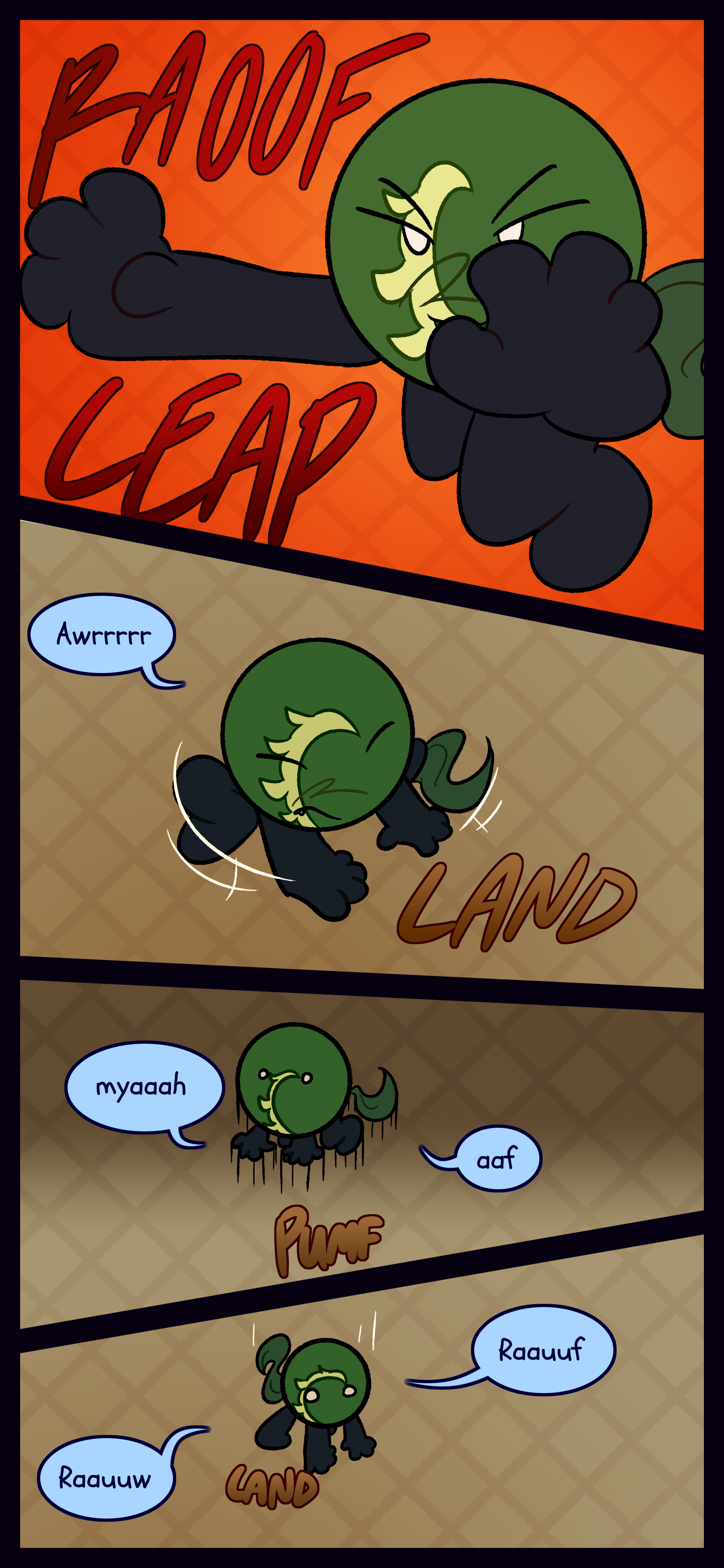 One page of a flat-colored comic. Featuring Fern. $10.00 value + $5.00 per page.