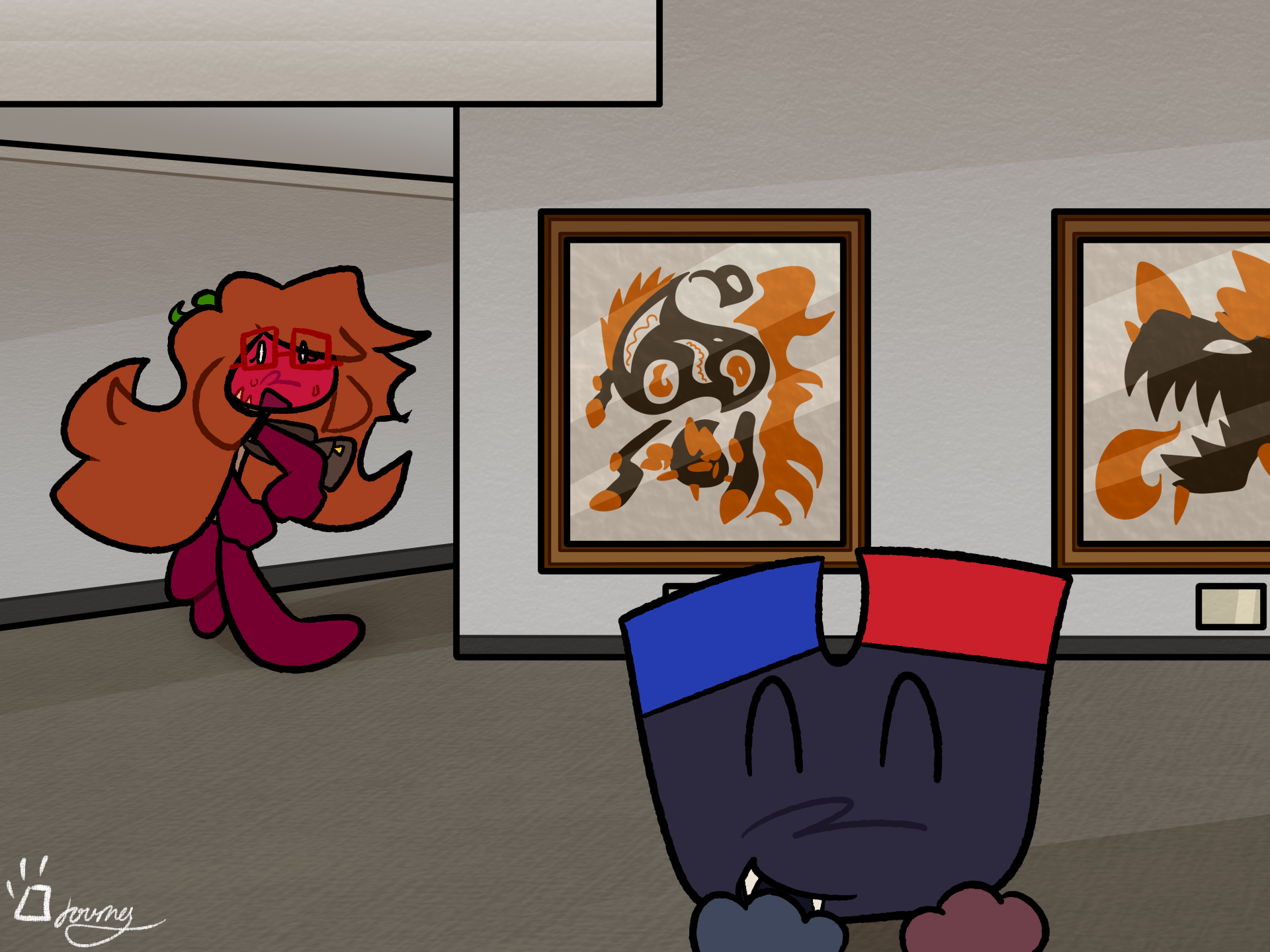 Flat coloring, full background. $10.00 value.